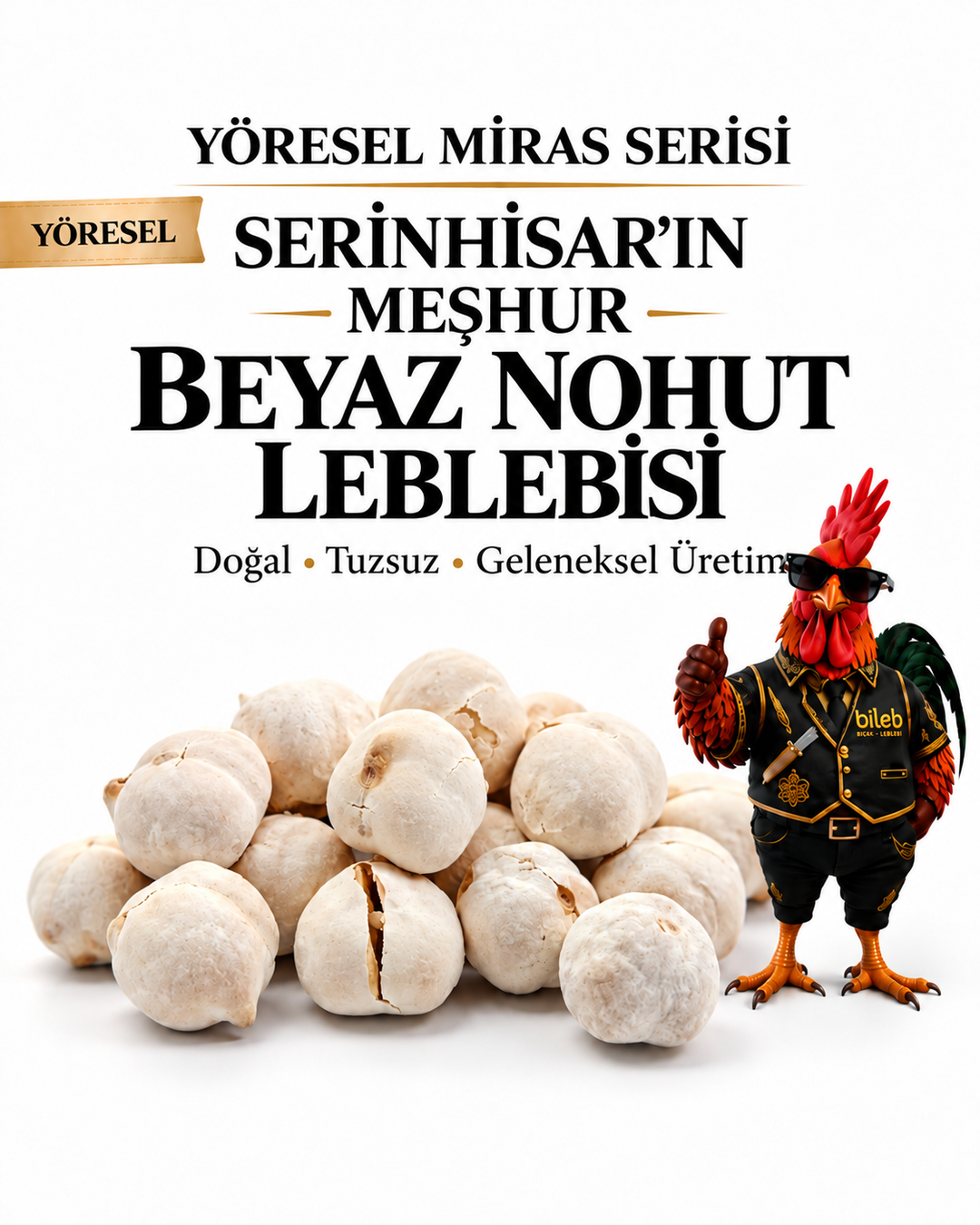 Yöresel Miras Serisi –  Beyaz Nohut Leblebi