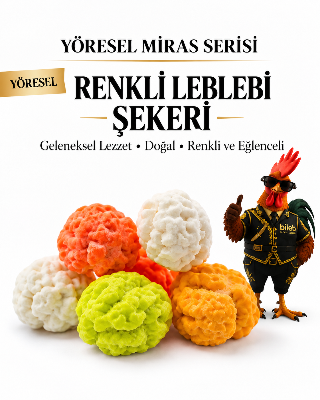 Yöresel Miras Serisi – Renkli Leblebi Şekeri